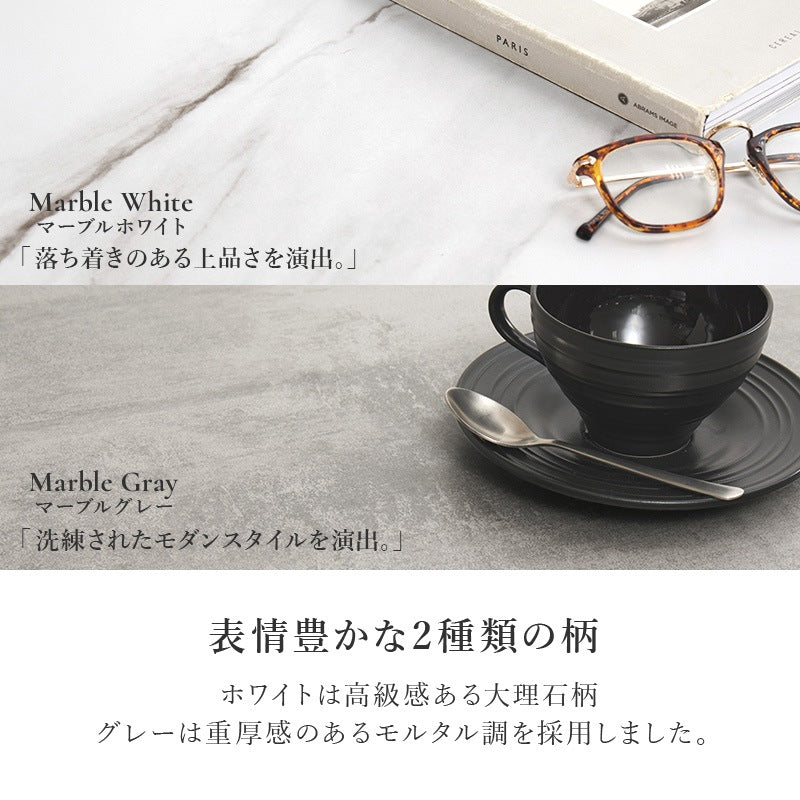 センターテーブル 90×90cm ローテーブル 石目調 引き出し2杯 撥水 収納 スタイリッシュ リビング