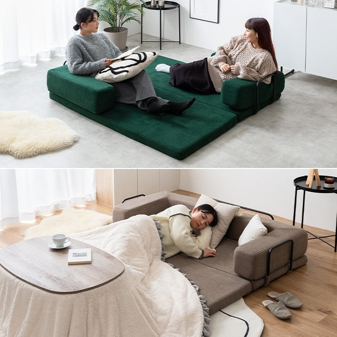 フロアソファ 2way 幅155cm キッズスペース フロアマット 滑り止め ズレ防止 子供 プレイマット