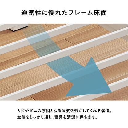 セミダブルベッド マットレスセット ボンネルコイル かんたん組立 シンプル 一人暮らし 新生活