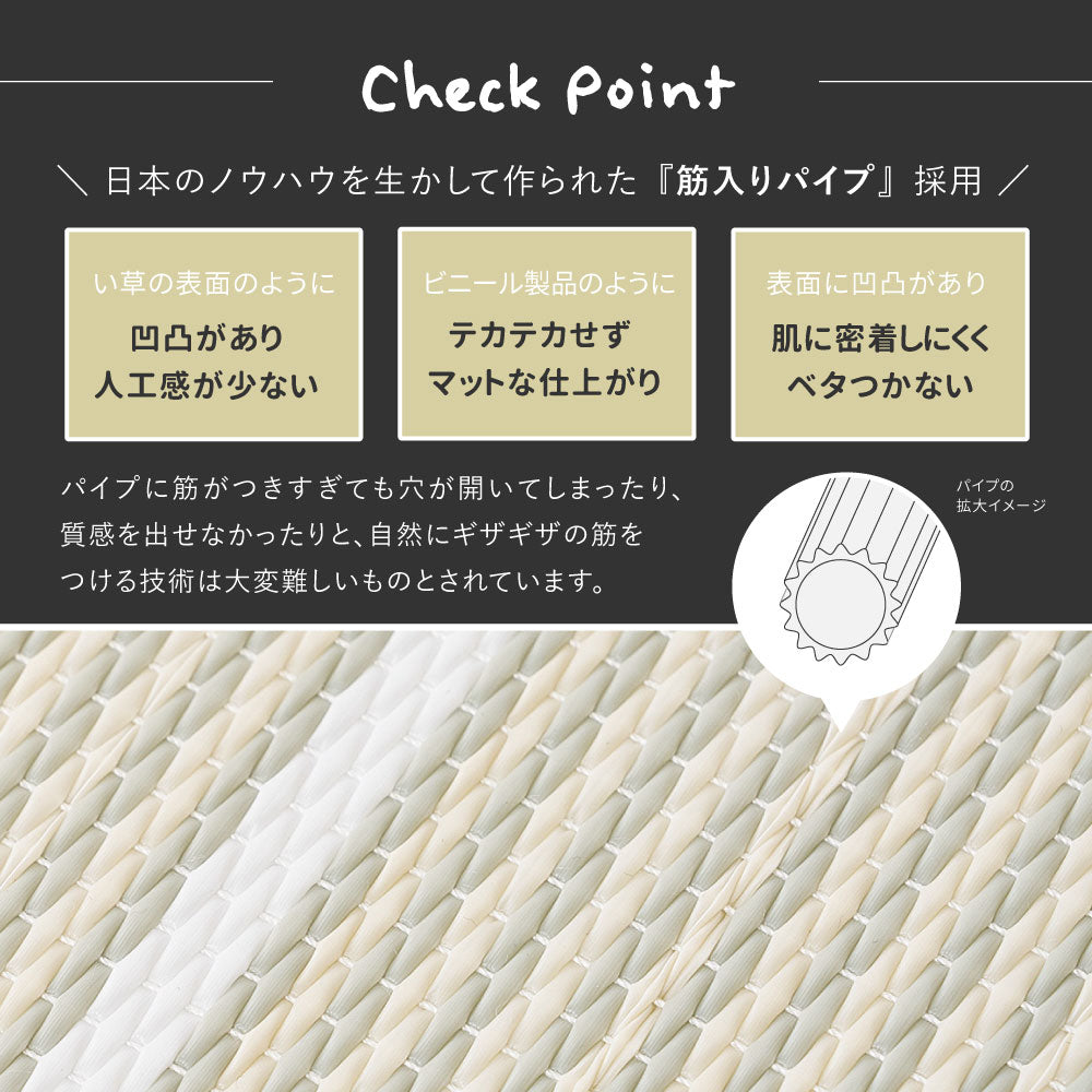 置き畳 1枚 ライン入り 82×82cm パステルカラー 耐水 軽量 キッズスペース 小上がり オールシーズン