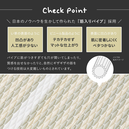 置き畳 1枚 ライン入り 82×82cm パステルカラー 耐水 軽量 キッズスペース 小上がり オールシーズン