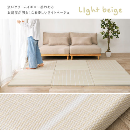 置き畳 1枚 ライン入り 82×82cm パステルカラー 耐水 軽量 キッズスペース 小上がり オールシーズン