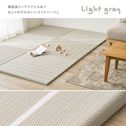 置き畳 1枚 ライン入り 82×82cm パステルカラー 耐水 軽量 キッズスペース 小上がり オールシーズン