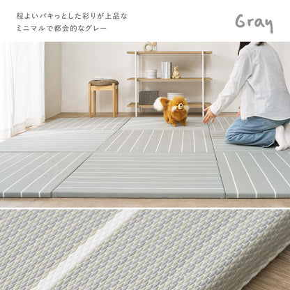 置き畳 1枚 ライン入り 82×82cm パステルカラー 耐水 軽量 キッズスペース 小上がり オールシーズン
