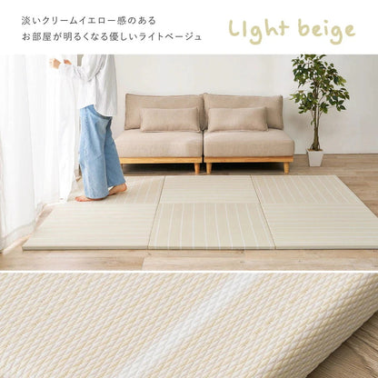 置き畳 9枚セット ライン入り 82×82cm パステルカラー 耐水 軽量 キッズスペース 小上がり