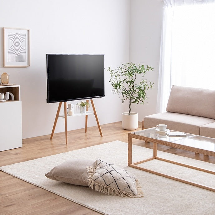 棚付き テレビスタンド 32-65インチ対応 シンプルモダン 取付可否-要確認 スマートスタンド