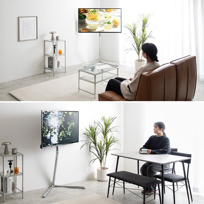 Elsie テレビスタンド ／高さ調節＆スイング機能付き 32～65型対応 スタイリッシュデザイン