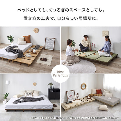 シングルベッド ローベッド ステージベッド 角ガード付き 小上がり フロアベッド 一人暮らし 子供部屋