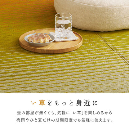 い草ラグ 180×240cm グラデーション 3畳 和モダン 天然素材 湿度調整 抗菌防臭 夏 冷感