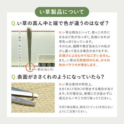 い草ラグ 180×240cm グラデーション 3畳 和モダン 天然素材 湿度調整 抗菌防臭 夏 冷感