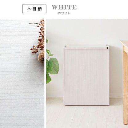 ふた付き スタイリッシュ 木製キッチンペール ごみ箱 45L ダストボックス