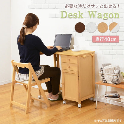 折りたたみデスク 薄型 キャスター付き 引き出し付き PCデスク コンパクト収納 在宅勤務 省スペース