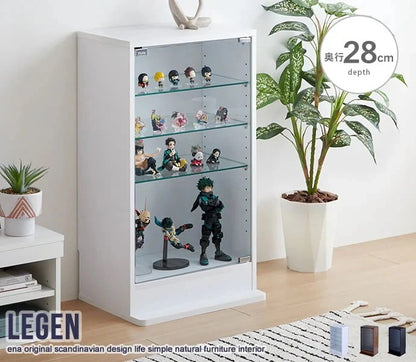 ディスプレイラック 幅46cm コレクションケース 収納 シンプルフラットデザイン 陳列 ガラス扉