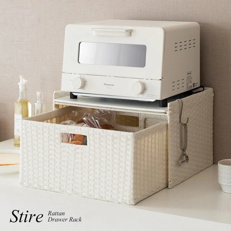 マルチ収納 ドロワーラック 水に強い 樹脂製ラタン 収納ボックス
