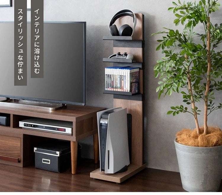 ゲーミングラック 幅22cm ゲーム機 周辺機器 まとめて収納 REGABO GRK-006 オープンラック