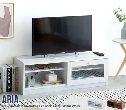 テレビ台 ガラス扉 ローボード 幅100cm 収納 ディスプレイ