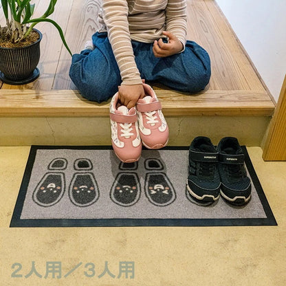 靴置きマット 子供の習慣付け 玄関マット あしあと／駐車場