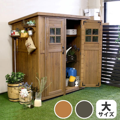 収納庫 カントリー小屋 大型 広々 庭 アウトドア 頑丈 おしゃれ 物置 ガーデン