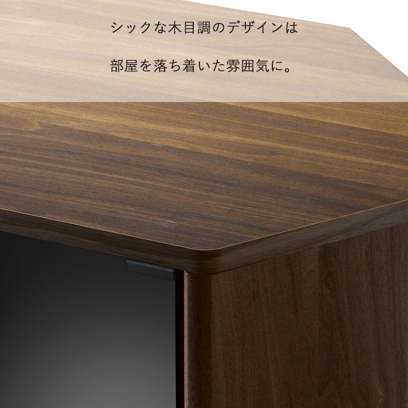 コーナーテレビ台 ハイタイプ 32インチ対応 ブラックガラス 大容量収納 コーナーラック 隠しキャスター