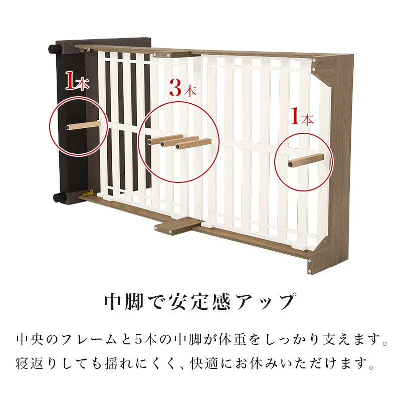 ファブリックベッド 幅106cm 3色 ベッドフレーム 寝室家具 一人暮らし