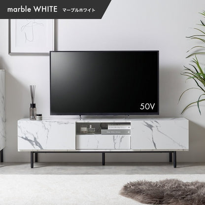 テレビ台 ローボード 幅150cmワイド 50インチ以上の大型も対応 フラットデザイン 収納多数