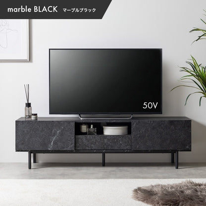 テレビ台 ローボード 幅150cmワイド 50インチ以上の大型も対応 フラットデザイン 収納多数