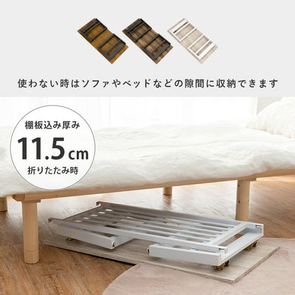 折れ脚 センターテーブル 棚付き 90x45cm ローテーブル 折りたたみテーブル 机