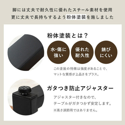 折れ脚 センターテーブル 棚付き 90x45cm ローテーブル 折りたたみテーブル 机
